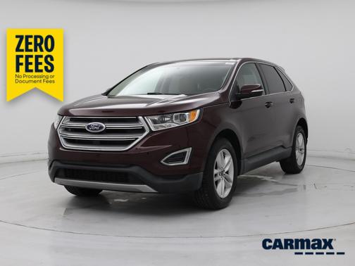 Red 2017 Ford Edge SEL