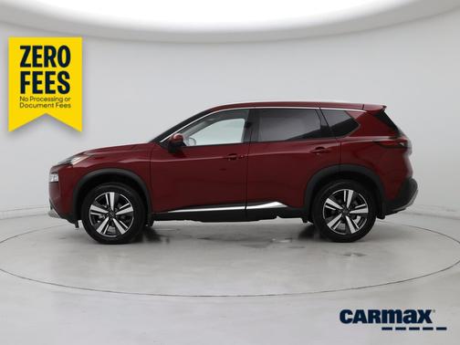 Red 2023 Nissan Rogue Platinum