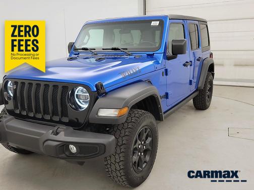 Blue 2021 Jeep Wrangler Unlimited Willys