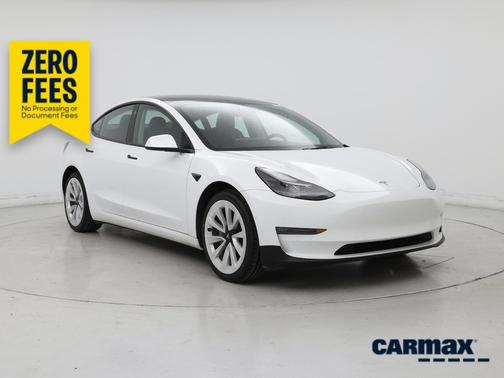 White 2022 Tesla Model 3 Long Range