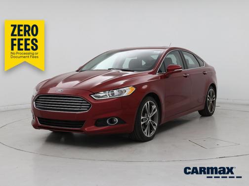 Red 2016 Ford Fusion Titanium