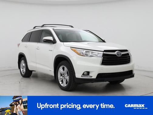 White 2016 Toyota Highlander Hybrid Limited Platinum