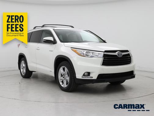 White 2016 Toyota Highlander Hybrid Limited Platinum