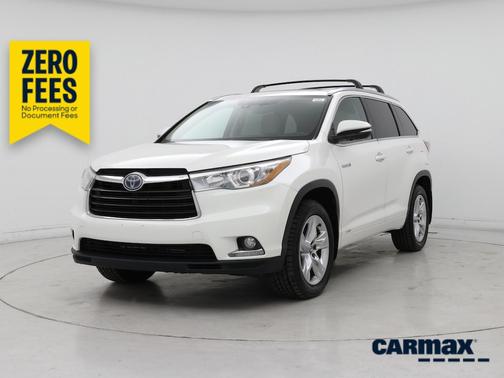 White 2016 Toyota Highlander Hybrid Limited Platinum