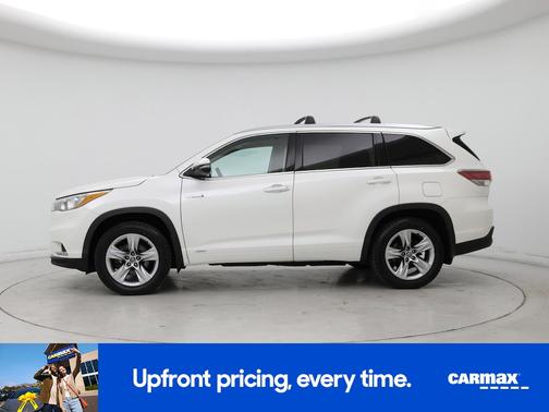 White 2016 Toyota Highlander Hybrid Limited Platinum