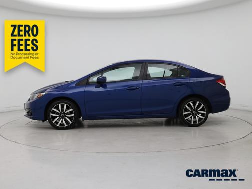 Blue 2014 Honda Civic EX-L