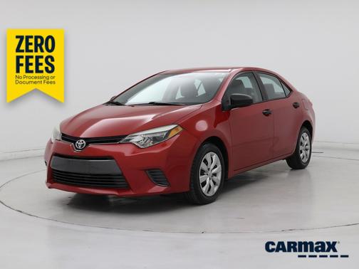 Red 2015 Toyota Corolla LE