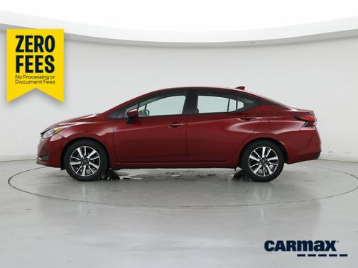 Red 2025 Nissan Versa SV