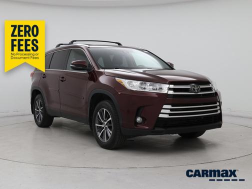 Burgundy 2019 Toyota Highlander XLE