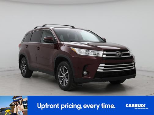 Burgundy 2019 Toyota Highlander XLE