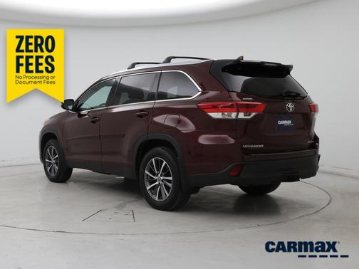 Burgundy 2019 Toyota Highlander XLE