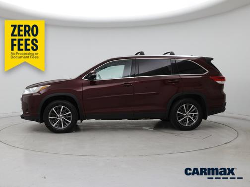 Burgundy 2019 Toyota Highlander XLE