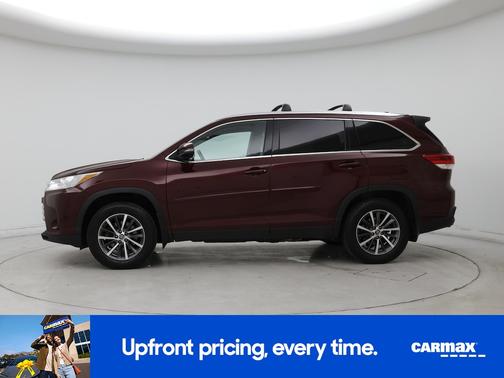 Burgundy 2019 Toyota Highlander XLE