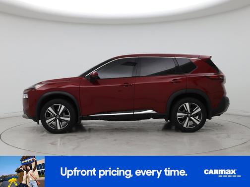 Red 2021 Nissan Rogue Platinum