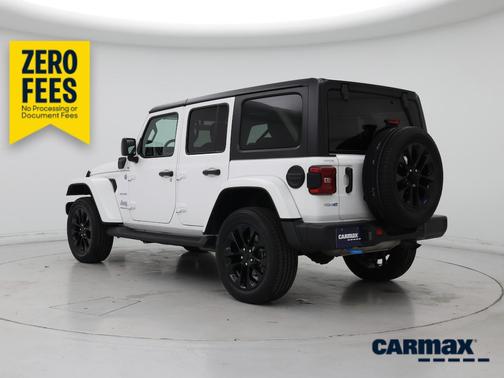 White 2023 Jeep Wrangler 4xe Unlimited Sahara