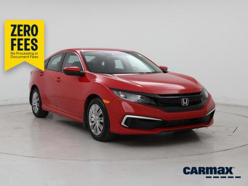 Red 2021 Honda Civic LX
