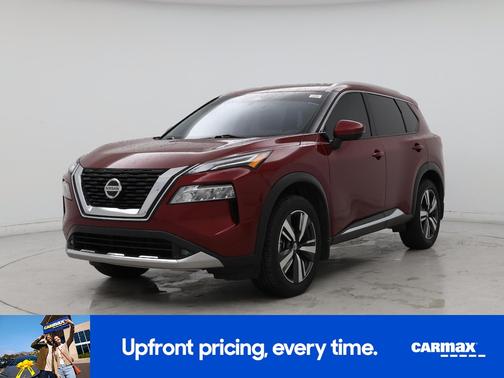 Red 2021 Nissan Rogue Platinum
