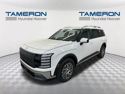 Creamy White Pearl 2026 Hyundai Palisade Hybrid Blue SEL 7P
