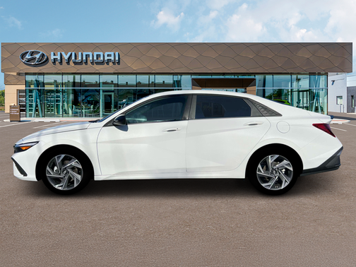 Serenity White 2025 Hyundai ELANTRA Sport