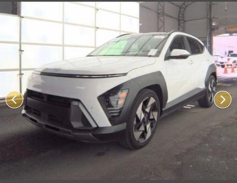 Atlas White 2024 Hyundai KONA Limited