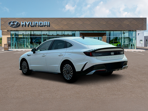 Serenity White 2025 Hyundai SONATA Hybrid SE