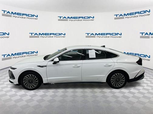 Serenity White 2025 Hyundai SONATA Hybrid SE
