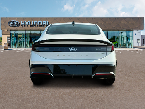 Serenity White 2025 Hyundai SONATA Hybrid SE