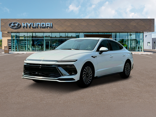 Serenity White 2025 Hyundai SONATA Hybrid SE