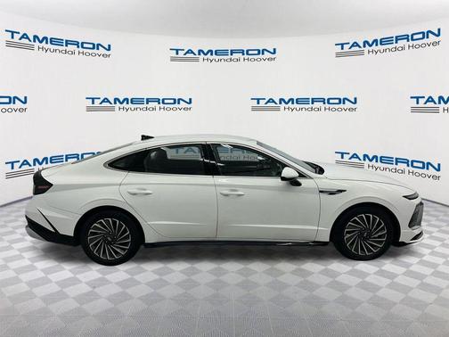 Serenity White 2025 Hyundai SONATA Hybrid SE