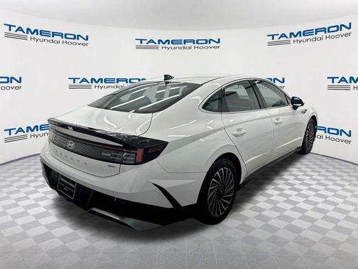 Serenity White 2025 Hyundai SONATA Hybrid SE