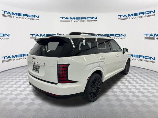 Creamy White Pearl 2027 Hyundai Palisade Hybrid Calligraphy Black Ink