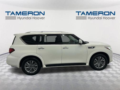 Moonstone White 2023 INFINITI QX80 Luxe