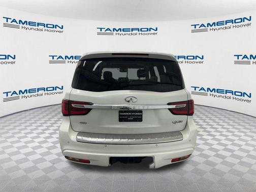 Moonstone White 2023 INFINITI QX80 Luxe