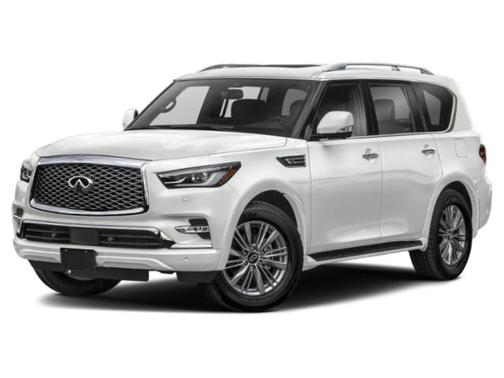 Moonstone White 2023 INFINITI QX80 Luxe