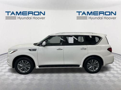 Moonstone White 2023 INFINITI QX80 Luxe