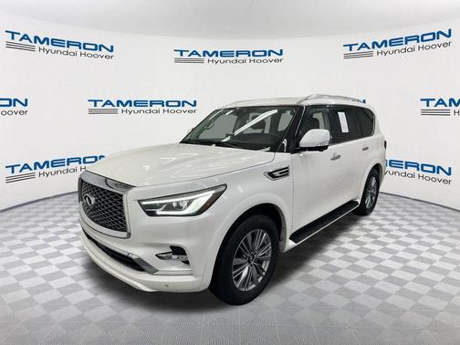 Moonstone White 2023 INFINITI QX80 Luxe