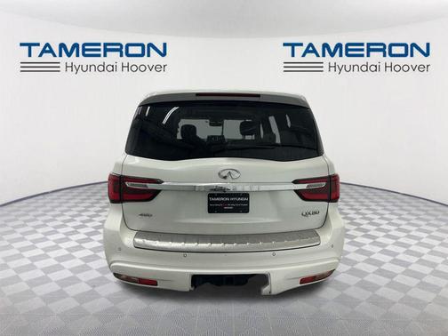 Moonstone White 2023 INFINITI QX80 Luxe