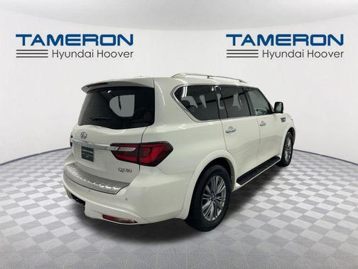 Moonstone White 2023 INFINITI QX80 Luxe