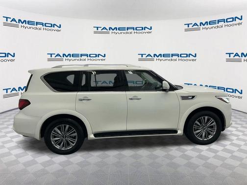 Moonstone White 2023 INFINITI QX80 Luxe