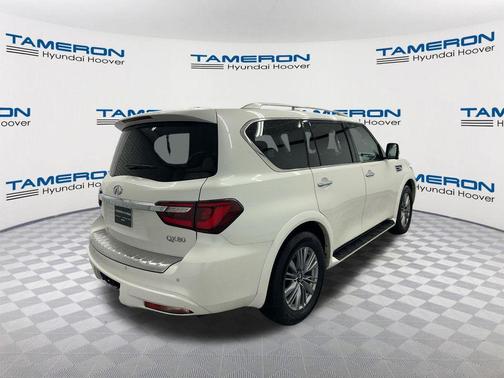 Moonstone White 2023 INFINITI QX80 Luxe