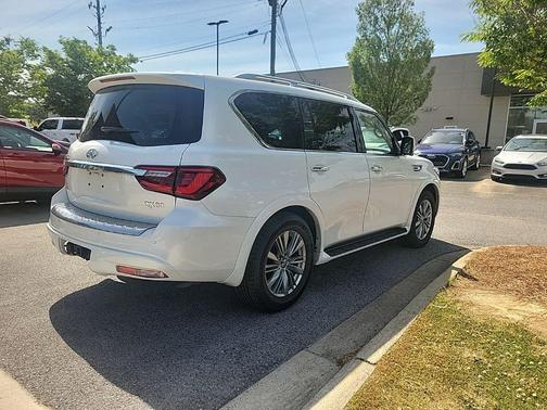 Moonstone White 2023 INFINITI QX80 Luxe