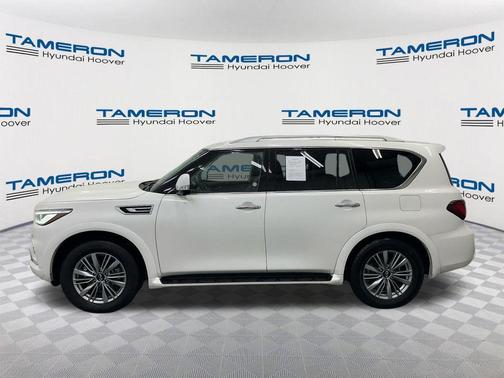 Moonstone White 2023 INFINITI QX80 Luxe