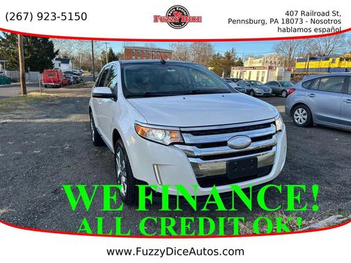White Platinum Tri-Coat Metallic 2013 Ford Edge Limited