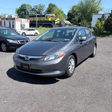 Gray 2012 Honda Civic LX