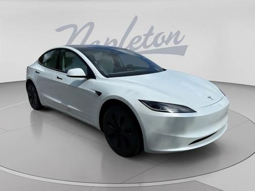 White 2025 Tesla Model 3 Long Range
