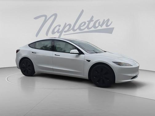 White 2025 Tesla Model 3 Long Range