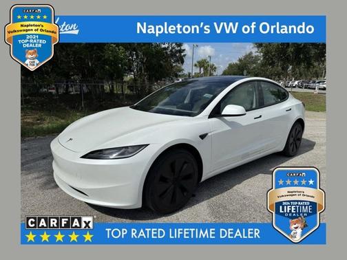 White 2025 Tesla Model 3