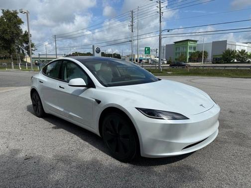White 2025 Tesla Model 3