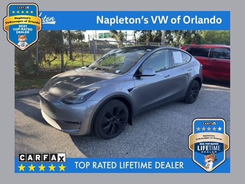 Silver 2025 Tesla Model Y Long Range