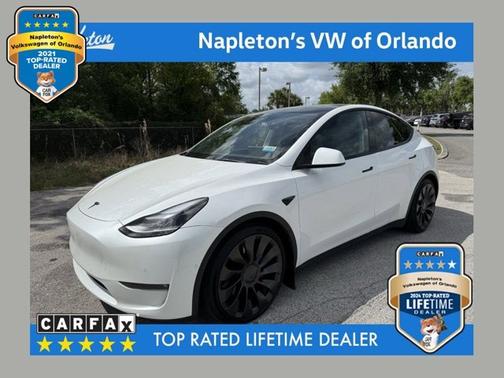 White 2022 Tesla Model Y Performance
